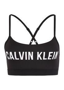Calvin Klein Performance, Damen BH 'ADJUSTABLE SPORTS BRA LOGO', Schwarz / Weiß