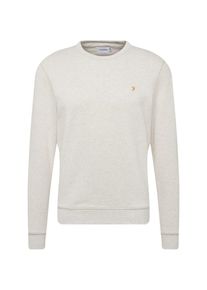 Farah, Herren Sweatshirt 'TIM CREW', Hellgrau / Dunkelorange