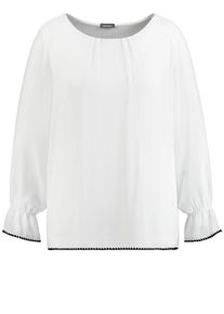 SAMOON, Damen Bluse, Schwarz / Offwhite