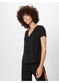 New Look, Damen Bluse '18.05 WW SALLY BUTTON P19', Schwarz