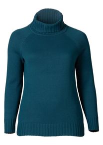 sheego Casual, Damen Pullover, Petrol