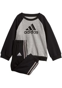 adidas Performance, Jogginganzug 'Logo Jogg', Graumeliert / Schwarz