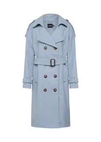 boohoo, Damen Trenchoat 'Imogen Belted Wool Look Trench', Hellblau