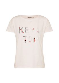Garcia, Damen T-Shirt mit Frontprint, Nude