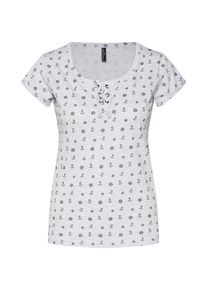 Sublevel, Damen Shirt, Dunkelblau / Hellgrau