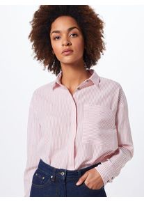 Only, Damen Bluse 'Carry Life', Hellrot / Wei&szlig;