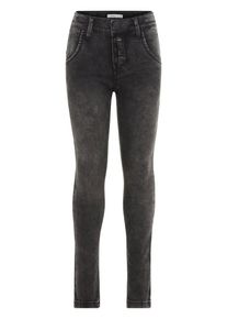 name it, M&auml;dchen X-Slim Fit Super Stretch Jeans, Black Denim