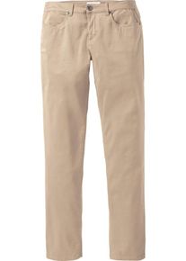 sheego Basic, Damen Basic Stretch-Hose "Die Schmale", Hellbeige