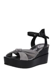 Mjus, Damen Sandale 'LOLA', Grau / Schwarz