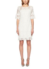 s.Oliver BLACK LABEL, Damen Kurzes Kleid, Weiß