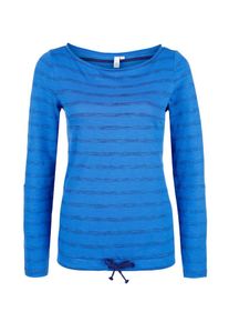 Q/S Designed By, Damen Langarmshirt, Blau / Himmelblau
