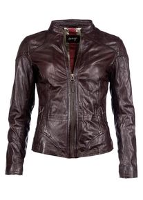 Maze, Damen Lederjacke 'Verwood', Kastanienbraun