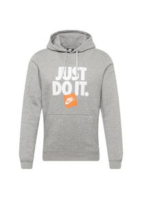 Nike Sportswear, Herren Pullover, Graumeliert / Orange / Wei&szlig;