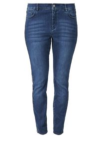 TRIANGLE, Damen Jeans, Dunkelblau / Schwarz / Weiß