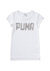 Puma, M&auml;dchen T-Shirt, Silber / Wei&szlig;