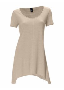 Heine, Damen RUBINA STONES Longshirt, Hellbraun