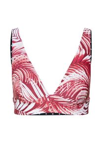 Rip Curl, Damen Bikinitop 'PARADISE PALM REVO HALTER', Rot / Schwarz / Weiß