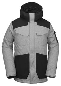 Volcom, Herren Jacke 'Inferno', Grau / Schwarz