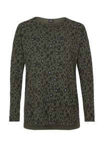s.Oliver BLACK LABEL, Damen Pullover, Khaki / Schwarz