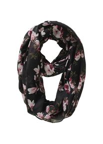 Pieces, M&auml;dchen Schal, Gr&uuml;nmeliert / Altrosa / Pinkmeliert / Schwarz