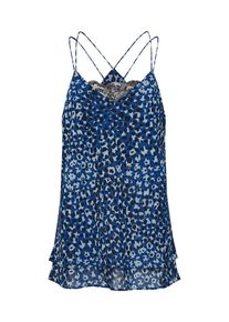 Pieces, Damen Top 'ELISA', Blau