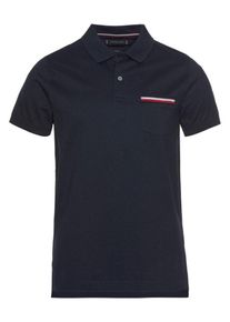 Tommy Hilfiger, Herren Shirt, Nachtblau / Rot / Wei&szlig;