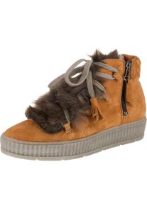 JOLANA & FENENA JOLANA & FENENA, Damen Sneakers High, Braun / Cognac