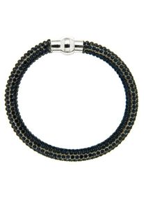 sweet deluxe, Damen Armband 'Tjara', Grau / Schwarz / Silber