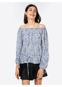 LTB, Damen Bluse 'ZOPISE', Hellblau / Weiß