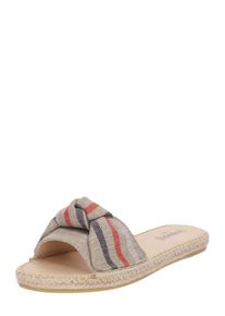 espadrij l'originale Espadrij L ́originale, Damen Slipper 'Plage Rustique', Beige / Dunkelblau / Dunkelrot