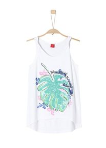 s.Oliver Junior, M&auml;dchen Oversized-Top, Blau / Hellgr&uuml;n / Hellpink / Wei&szlig;