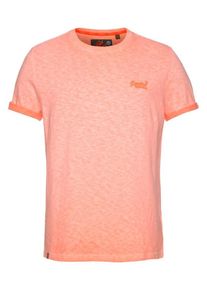 Superdry, Herren Shirt 'Low Roller', Koralle