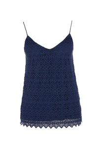 Q/S Designed By, Damen Top, Dunkelblau