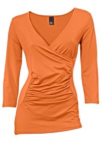 Heine, Damen Wickelshirt, Orange