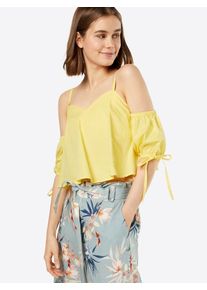 New Look, Damen Cropped Bluse, Gelb