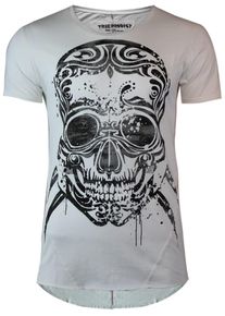 Trueprodigy, Herren T-Shirt 'Black Maori', Schwarz / Offwhite