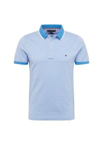 Tommy Hilfiger, Herren Shirt 'JACQUARD STRUCTURED SLIM POLO', Hellblau