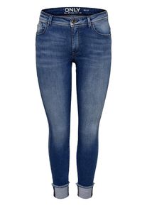 Only, Damen Skinny Fit Jeans 'Car Reg Knöchel Derbe', Blue Denim
