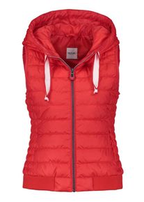 Taifun, Damen Weste, Feuerrot / Wei&szlig;