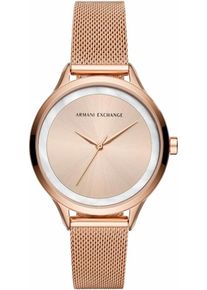Armani Exchange, Damen Quarzuhr, Rosegold