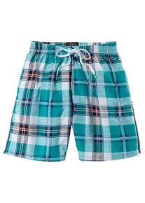 Olympia, Herren Badeshorts, Türkis / Grau