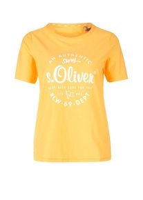 s.Oliver RED LABEL, Damen Shirt, Gelb / Weiß