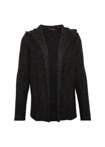 Review, Herren Strickjacke 'HOODCARD REVERSE', Anthrazit