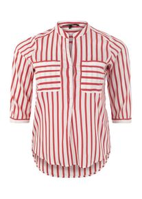 Vero Moda Curve, Damen Bluse 'ERIKA', Rot / Wei&szlig;
