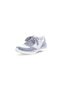 Gabor, Damen Schnürschuhe, Rauchblau / Weiß
