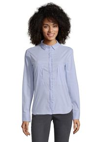 Cartoon, Damen Bluse, Rauchblau / Wei&szlig;