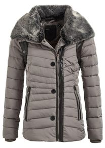 Khujo, Damen Jacke 'FANCI', Dunkelbraun / Greige