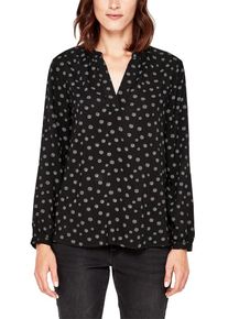 s.Oliver RED LABEL, Damen Bluse, Schwarz / Weiß