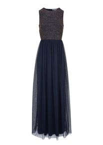 Heine, Damen Abendkleid, Nachtblau / Gold