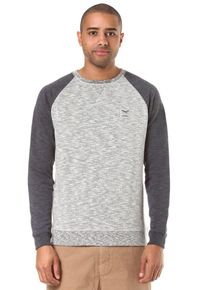 Iriedaily, Herren 'Slubhead Raglan Crew' Sweatshirt, Graumeliert